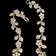 Sterling Silver Floral / Flower Link Filigree Drop Necklace