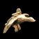 10K Yellow Gold Flying Bird Goose Gold Charm Pendant for Bracelet or Necklace Hunting Theme