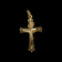 14K Yellow Gold UnoAerre Italian Jesus Cross / Crucifix Pendant
