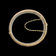 Vintage Gold Filled Wide Etched Floral Hinged Bangle