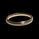 10K Yellow Gold Band with Beveled / Etched Edge Size 6 3/4