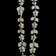 Sterling Silver Floral / Flower Link Filigree Drop Necklace