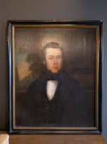 Framed Oil Portrait, Regency Style Man