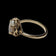 10K Yellow Gold Claw Set Oval Opal Ring Size 7 3/4