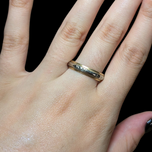 10K White Gold & Yellow Gold Etched Band Size 10