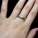 10K White Gold & Yellow Gold Etched Band Size 10