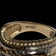 10K Yellow & White Gold Diamond Woven Work Statement Band / Ring Size 6