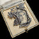 Sterling Silver Art Nouveau Style Floral Picture Frame Brooch