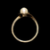 10K Gold Cultured Pearl Ring Size 6 1/4