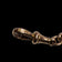 Antique 9K Rose Gold Watch Chain with Dog Clip & T-Bar Hallmarked Birmingham I.S. Greenberg & Co