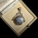 Sterling Silver Revolving Etched Photo Locket Spinner Fob / Pendant