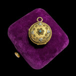 Antique Gold Filled Victorian Round Locket / Pendant / Charm
