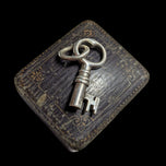 .800 Silver Skeleton Key Pendant Made in Italy Maker HBC