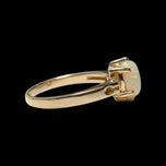 14K Yellow Gold Birks Opal & Diamond Ring Size 4.5