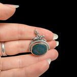 Antique / Victorian Silver / Carnelian & Bloodstone Spinner Fob Equestrian Rider Sheffield