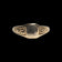 10K Yellow Gold Baby / Pinky Scrollwork Signet Ring Size 3