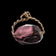 9K Rose Gold Amethyst Spinning Fob Pendant