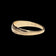 10K Yellow Gold Etched Starburst Domed Band Size 6 1/4