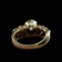 14K Yellow Gold Diamond Set Ring Size 4.5 - Appraisal Report Available