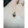 10K Yellow Gold Hollow Heart Charm Pendant
