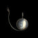 Sterling Silver Retractable Measure / Sewing Tape on Bail Loop
