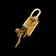 9K Yellow Gold Cuckoo Clock Charm Pendant