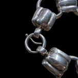 Sterling Silver Napier Hollow Link Bracelet With Bolt Clasp