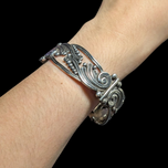 Taxco Sterling Silver Margot de Taxco Hinged Bracelet