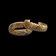 10K Yellow Gold Etched Hoop Earrings