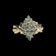 10K Yellow Gold Diamond Shaped Waterfall Cluster Ring Size 4.5