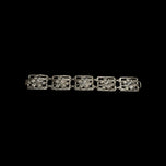 Sterling Silver Danecraft Daffodil Panel Bracelet