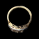 10K Yellow Gold & White Gold Art Deco Diamond Band Ring Size 6 3/4