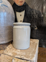 Victorian Era White Stoneware Preserving Jar