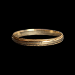 10K Yellow Gold Beveled Band Size 4 1/2