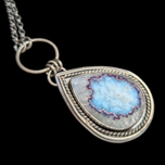 Sterling Silver Geode Pendant Artist Signed