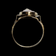 Yellow Gold Flower / Rose Carved Cameo Ring Size 6