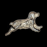 Sterling Silver Springer / Cocker Spaniel Dog Brooch