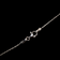 10K White Gold and Floating Diamond Pendant Necklace