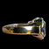 10K Yellow Gold 4 Stone Amethyst & Diamond Band Ring