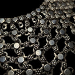 .900 Silver Chainmail Statement Bib / Collar / Tribal Necklace