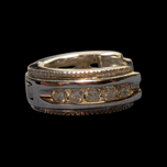 10K White Gold & Diamond Channel Set Huggy Hoop Earrings