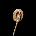 Antique 14K Yellow Gold Cameo Stick Pin Left Facing