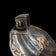 Sterling Silver Brutalist Style MCM Abstract Pendant on Silver Collar Statement Piece: Signed