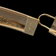 10K Yellow Gold Brushed Bangle Bracelet Satin / Diamond Cut Etching with Geometric Design 5/8"