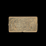 Art Nouveau Style Gold Filled Monogram Fob