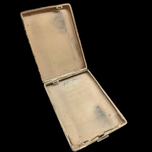 Solid Sterling Large Art Deco Silver Cigarette Case or Business Card Holder
