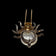 Vintage 1940's Trifari "Jelly Belly" ALFRED PHILIPPE Vermeil Sterling Silver Lucite Spider Clip / Pin / Brooch