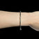 10K White Gold Twist Hinge Cuff Bangle Bracelet Italy