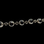 Mexico Sterling Silver & Resin Link Chain Bracelet