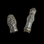Sterling Silver Needle / Pin Case With Floral Pattern